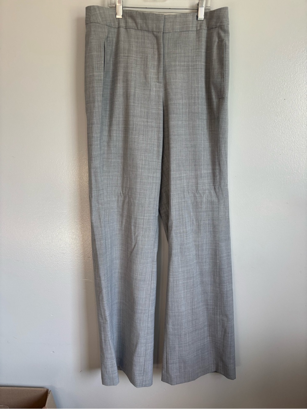 Y2K Body By Victoria Bridget Fit Grey Gray wide left Trouser work Pant size 10